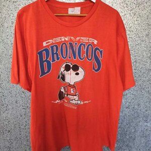 NFL × Vintage Vintage 70s Vintage Denver Broncos cartoon t shirt